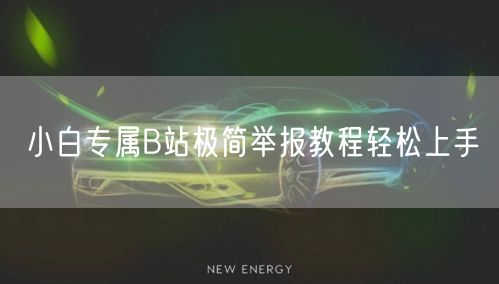 小白专属B站极简举报教程轻松上手