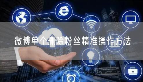 微博单个删除粉丝精准操作方法