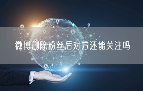 微博删除粉丝后对方还能关注吗