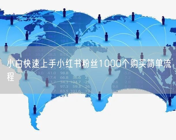小白快速上手小红书粉丝1000个购买简单流程