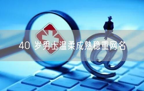40 岁男士温柔成熟稳重网名