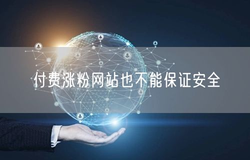 付费涨粉网站也不能保证安全