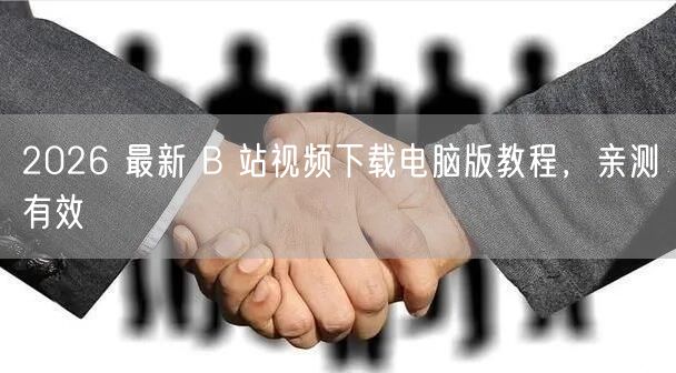 2026 最新 B 站视频下载电脑版教程，亲测有效