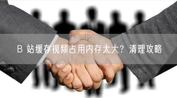 B 站缓存视频占用内存太大？清理攻略