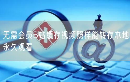 无需会员B站缓存视频照样能转存本地永久观看