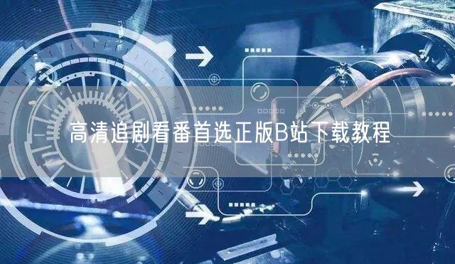 高清追剧看番首选正版B站下载教程